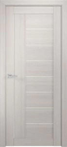 Межкомнатная дверь ЛУ-17 белёный дуб (стекло сатинат)